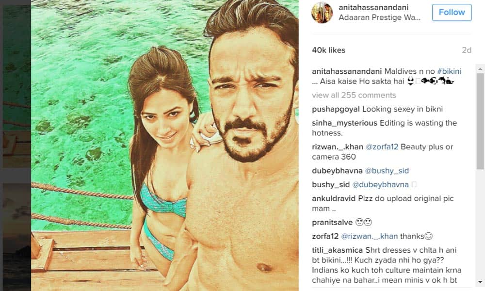 Anita Hassanandani's bikini pics from Maldives