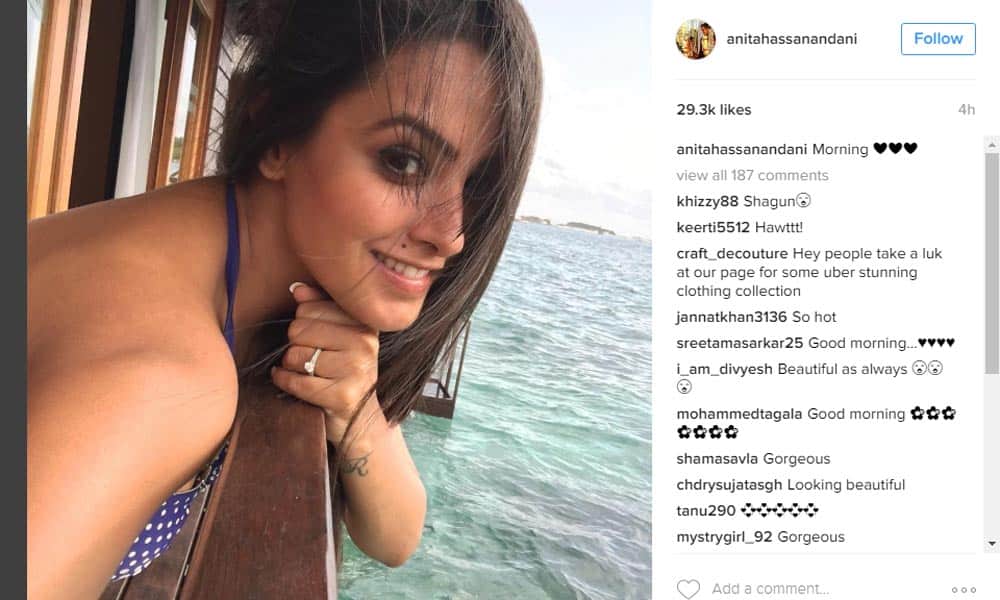 Anita Hassanandani's bikini pics from Maldives