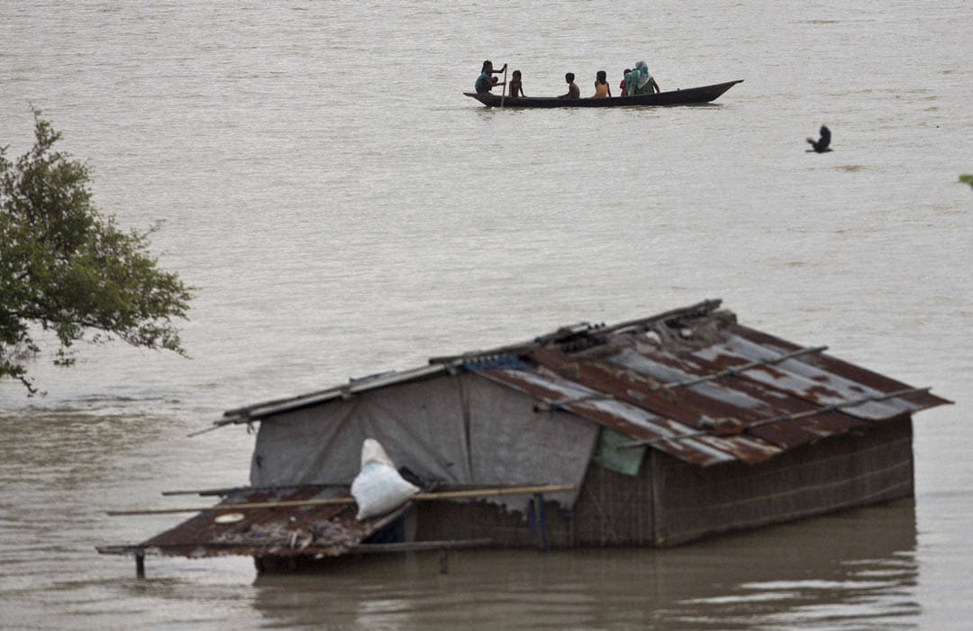 Nearly 12.5 lakh affected due to Assam floods.