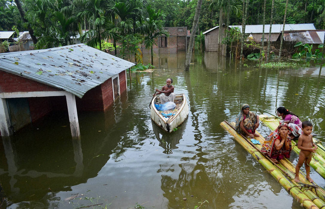 Nearly 12.5 lakh affected due to Assam floods.