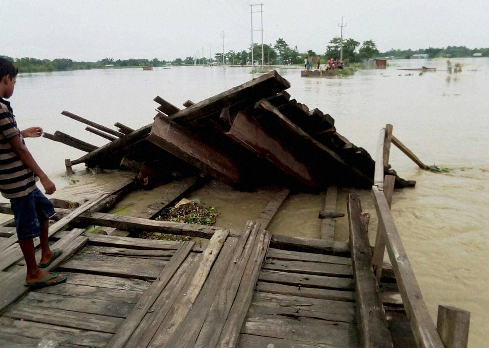 Nearly 12.5 lakh affected due to Assam floods.