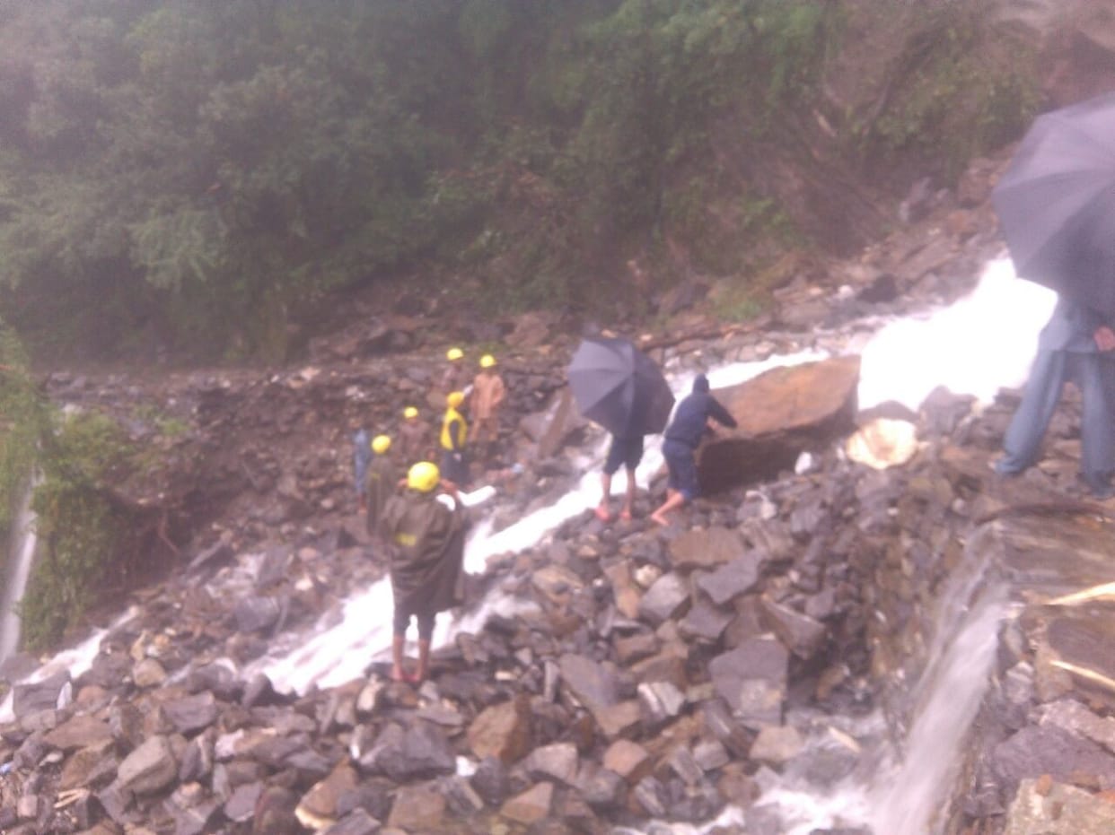 Being hit by debris from the passenger's death