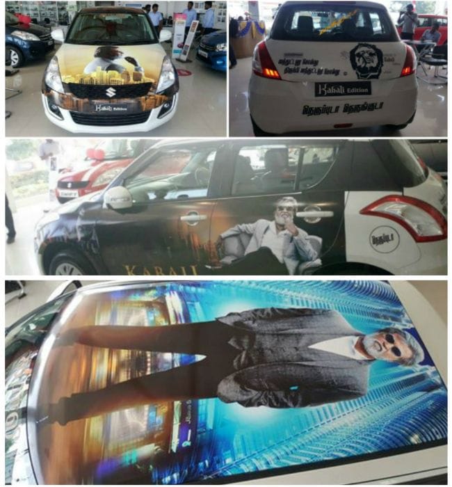 Rajinikanth's Kabali Fever Takes Over Cars In India