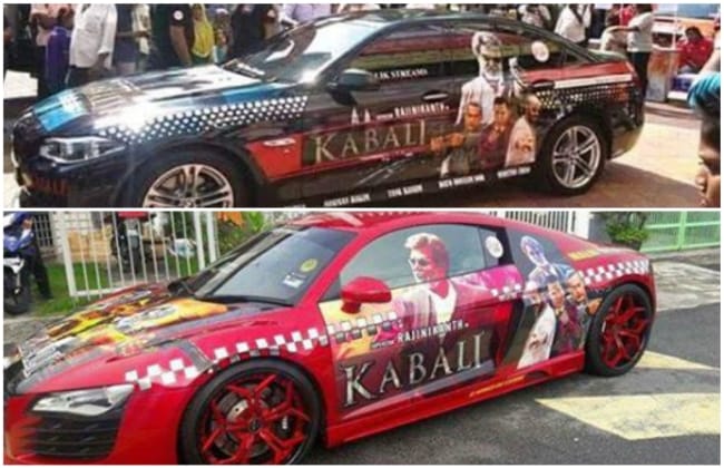 Rajinikanth's Kabali Fever Takes Over Cars In India