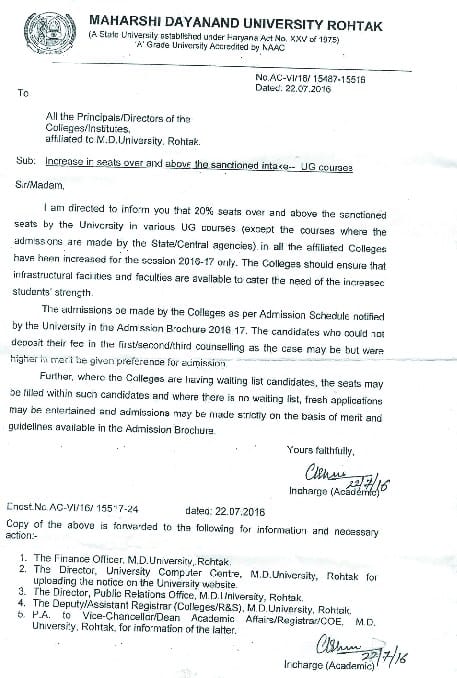 Narnaul news, In narnaul, eduction departmant, sheet, mdu, addmission, proses