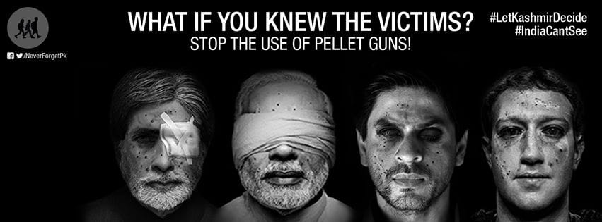 pellet hits face of celebrities