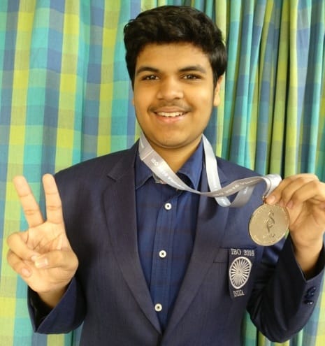 Tanish won the silver medal in the Biology Olympiad