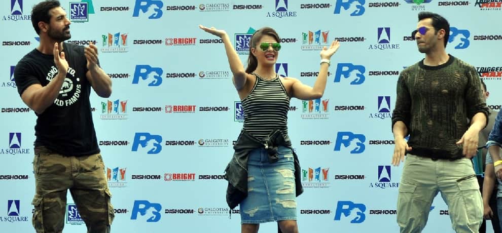 film dhishoom team in greater noida for promotions