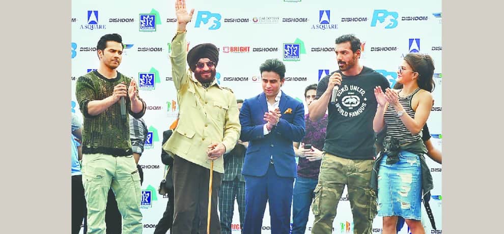 film dhishoom team in greater noida for promotions
