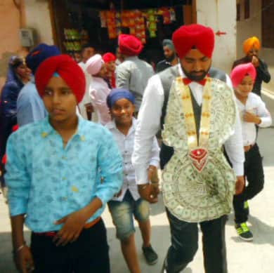 unique marriage, ludhiana marriage, dollers necklet, hoshiyarpur, punjab