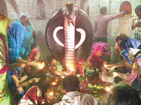 Har har Mahadev in Shiv temple