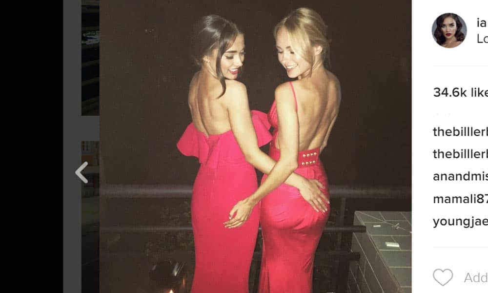Amy jackson indulged in grabbing with her friend