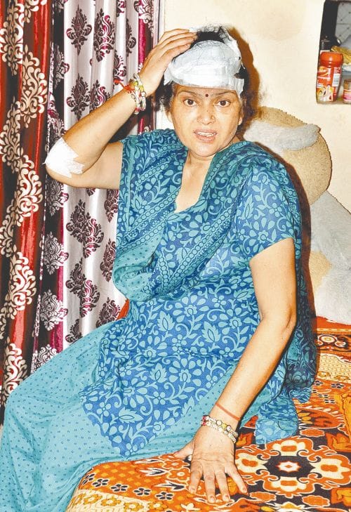 bjp leader attacked on badmash
