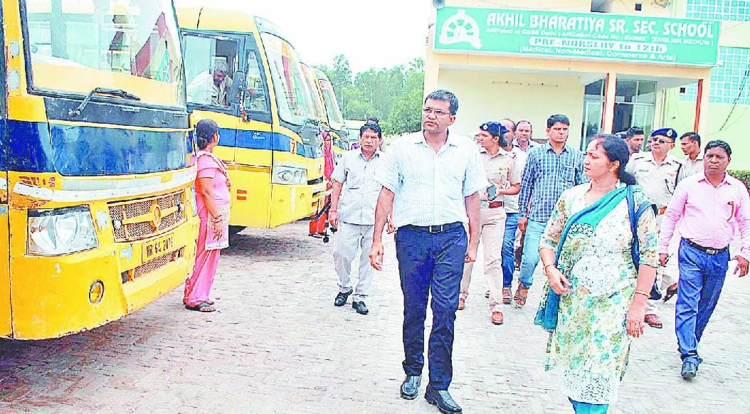 student safety in school, bus impound, challan, child care commission