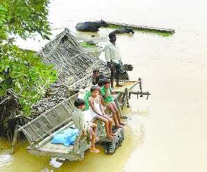 85 villages, the destruction caused by the Rapti