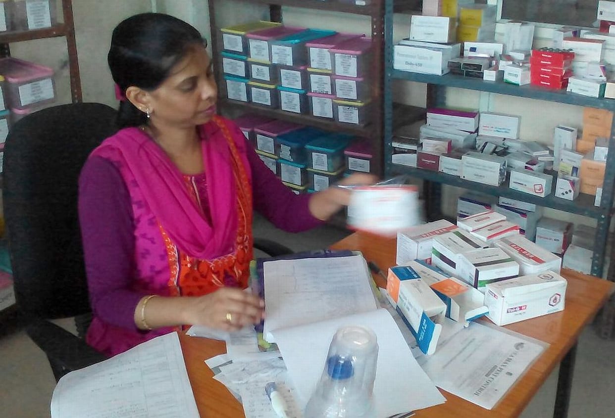 Samples of drugs for medical college.