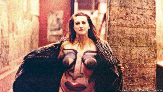 Naked artists perform in london