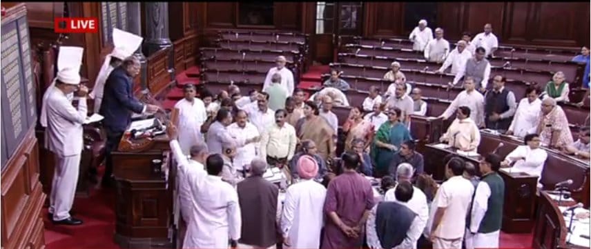Uproar Rajya Sabha on Mandsaur Issue, where dalit women beaten.