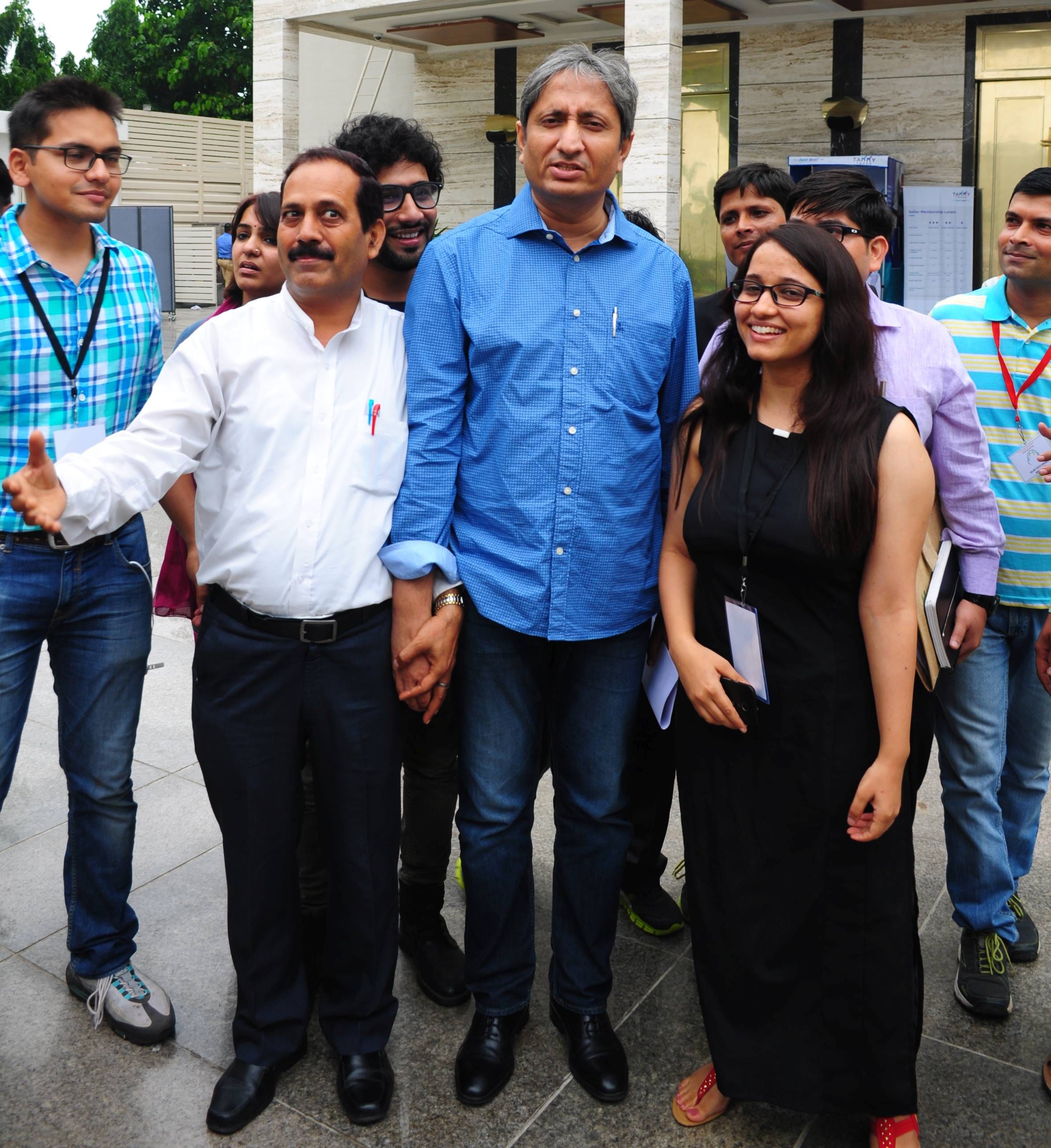  ravish kumar visits lucknow