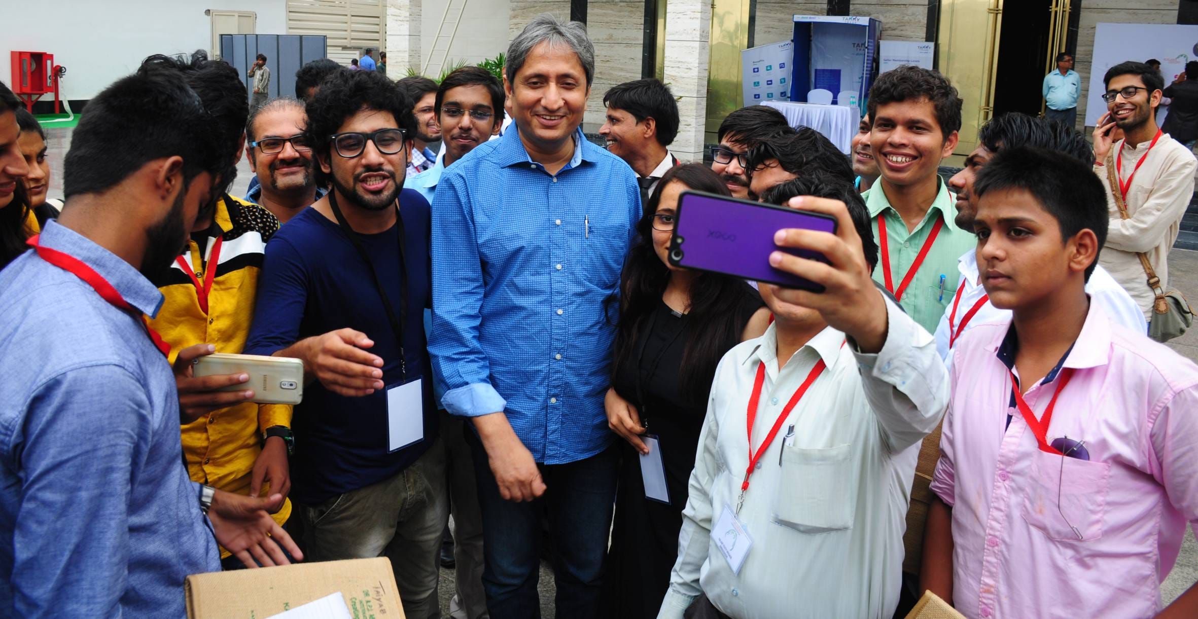  ravish kumar visits lucknow