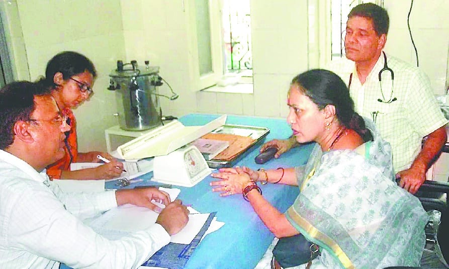 Sisters suffering the medical test again