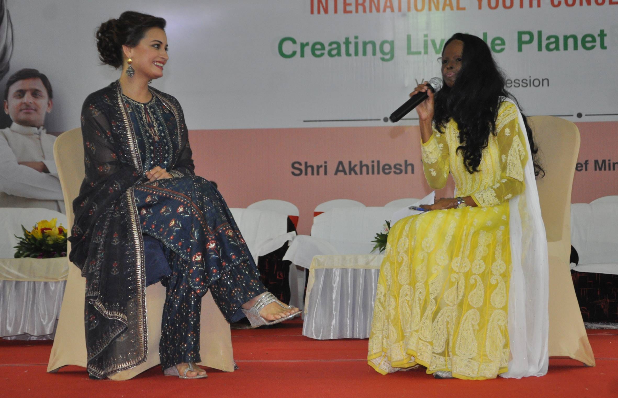 film actress diya mirza in lucknow