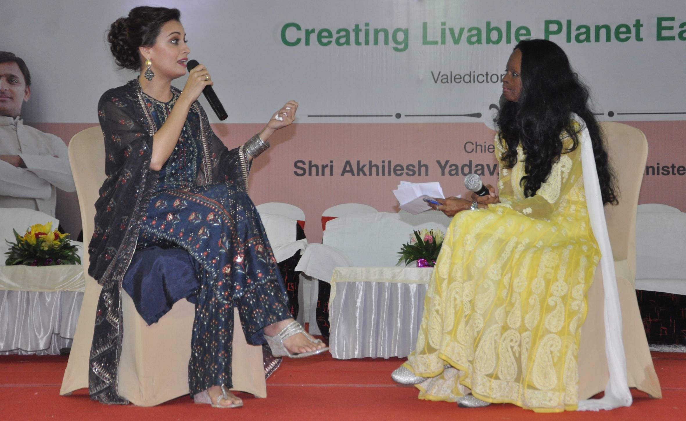 film actress diya mirza in lucknow