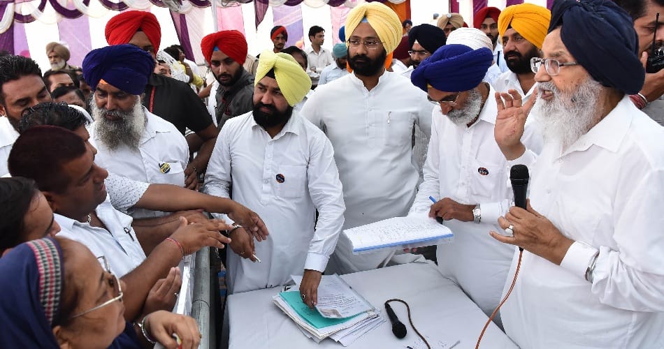 Akali dal on election strategy, badal on various issues