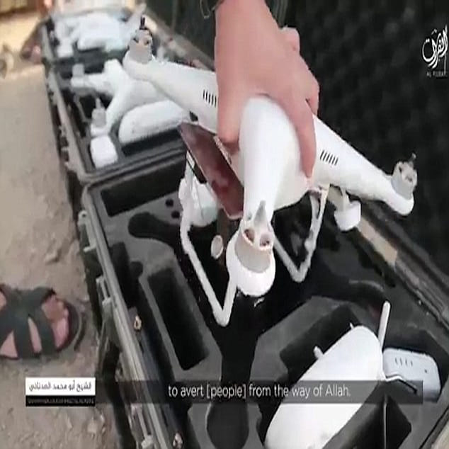 ISIS show off haul of drones and machine guns they have captured from US-backed Syrian forces
