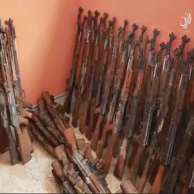 ISIS show off haul of drones and machine guns they have captured from US-backed Syrian forces