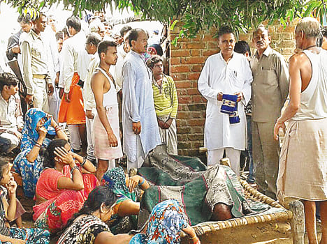 HT line of the farmer's death