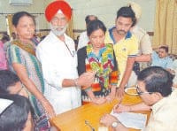 people come, minister viz, for prolblems, minister went mumbai, ambala