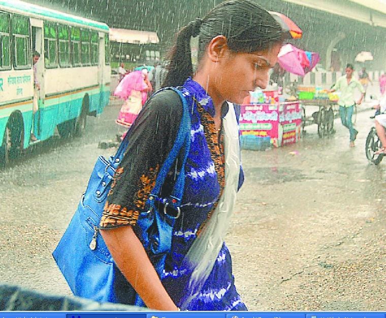 rain, water logging, tempreture, city, panipat