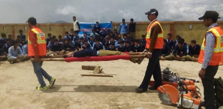 Rehearsal of disaster management in Champawat