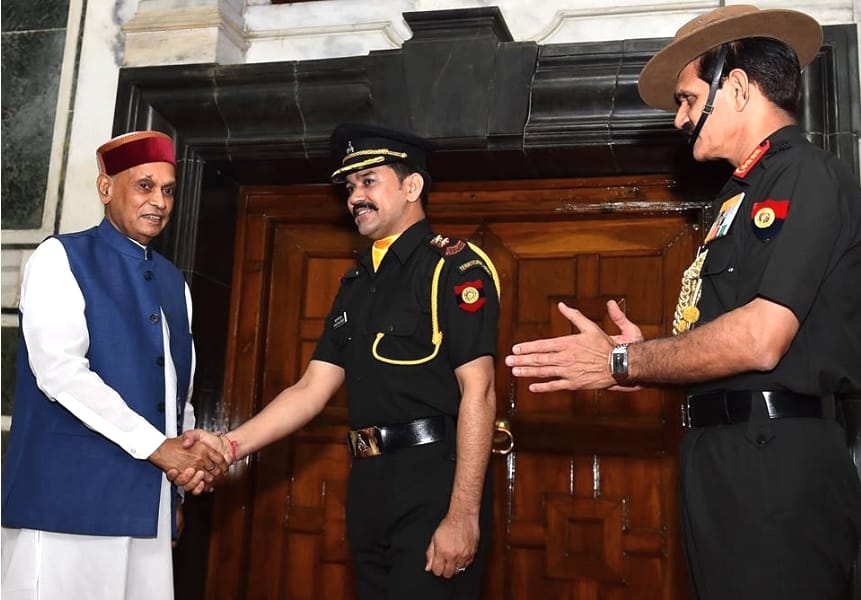 Anurag Thakur becomes first serving MP to join Territorial Army, live photos.