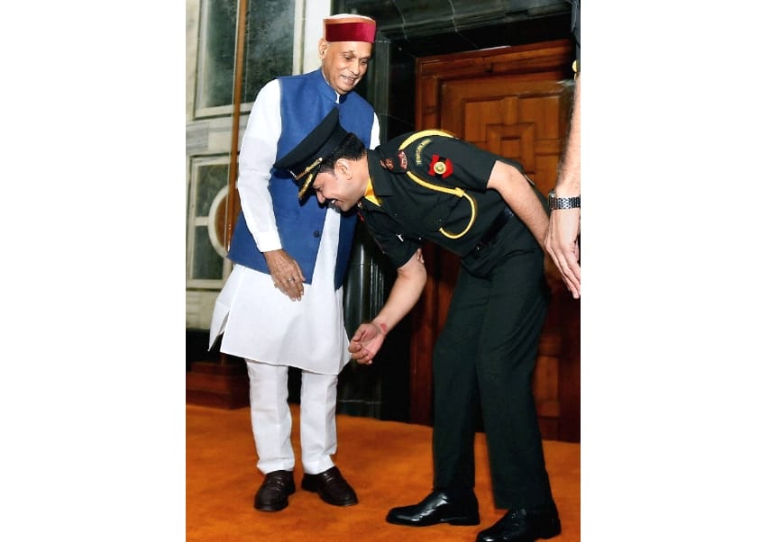 Anurag Thakur becomes first serving MP to join Territorial Army, live photos.