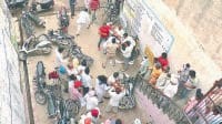 two party fight, field, nagar palika, kaithal