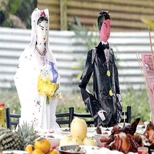 marriage with died women in china