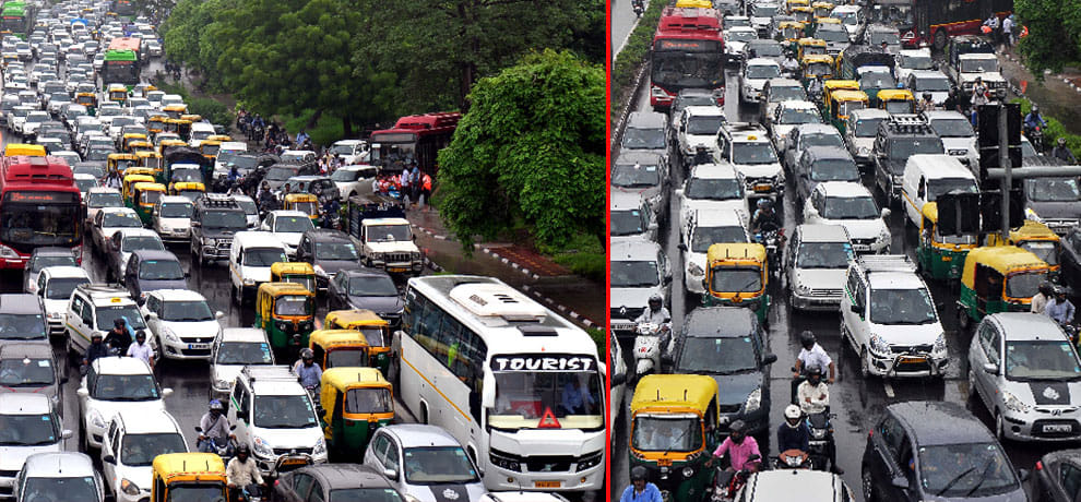 NH-24, three trucks perishable jam