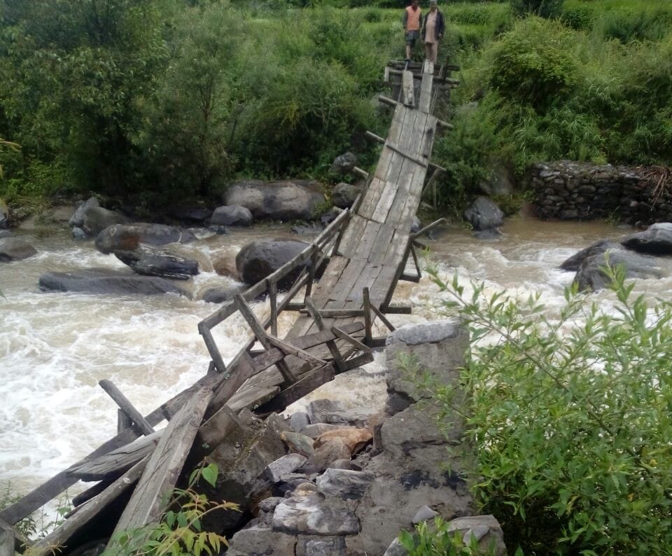 kedarnath disaster destroyed bridge did not constructed