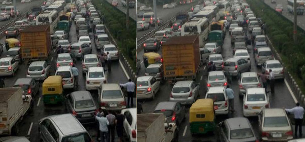 worse architect engineering results in gurgaon traffic jam