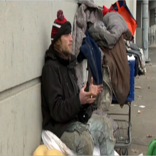 beggar accepts credit card