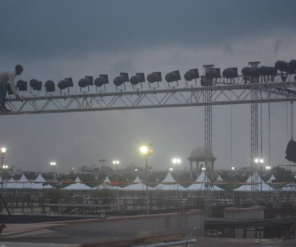 Rahul gandhi rally in Lucknow.