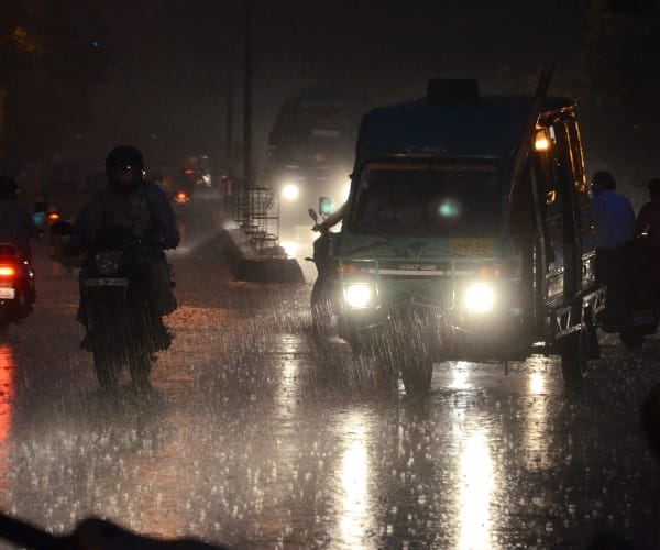  Rain at evening in Lucknow.