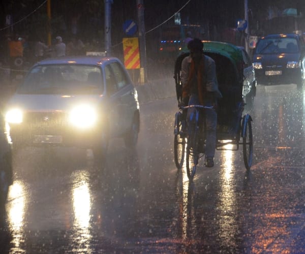  Rain at evening in Lucknow.