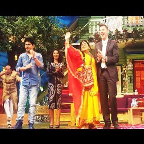 brett lee in kapil sharma show for film promotion