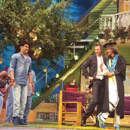 brett lee in kapil sharma show for film promotion