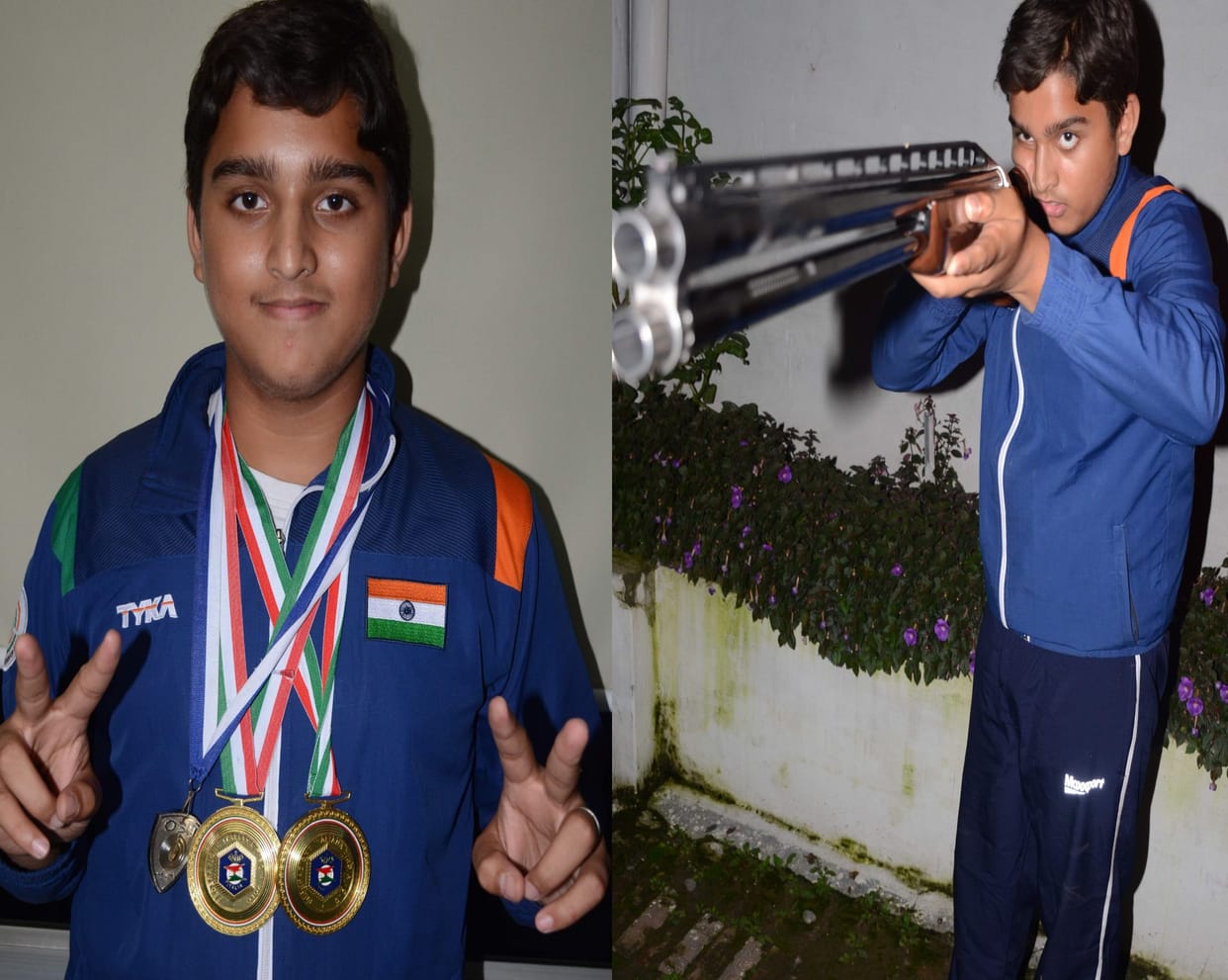 uttarakhand shooter shapath won two gold in international shooting championship.