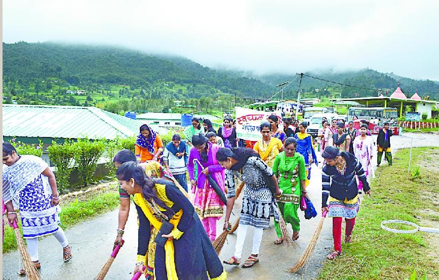 SSB cleansing campaign carried out by women