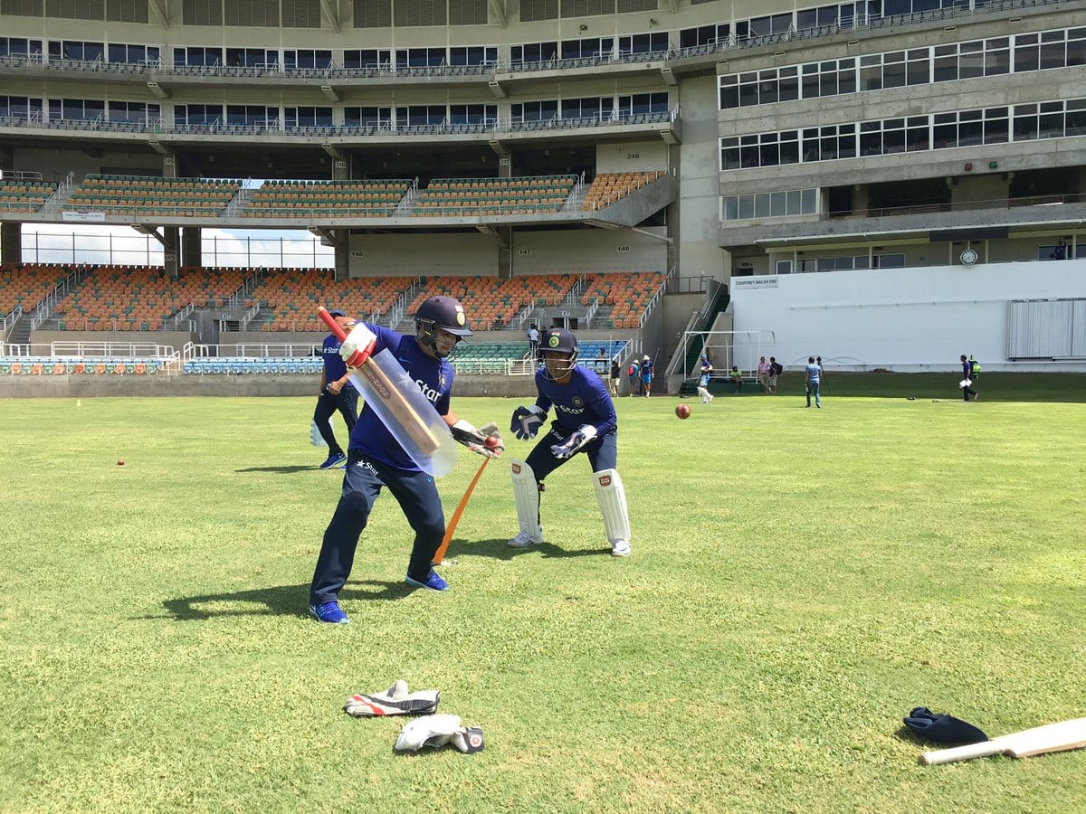 Team India Hit Nets For Second Test Against West Indies